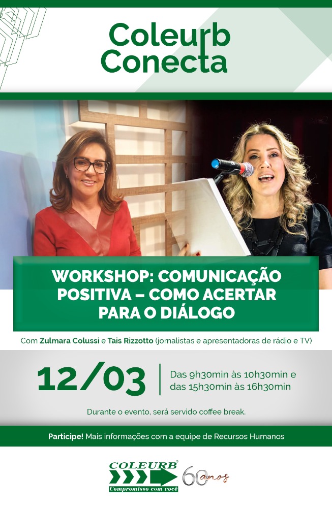 Coleurb realiza workshop sobre comunicação positiva