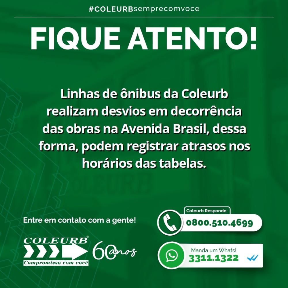 Linhas da Coleurb podem registrar atrasos